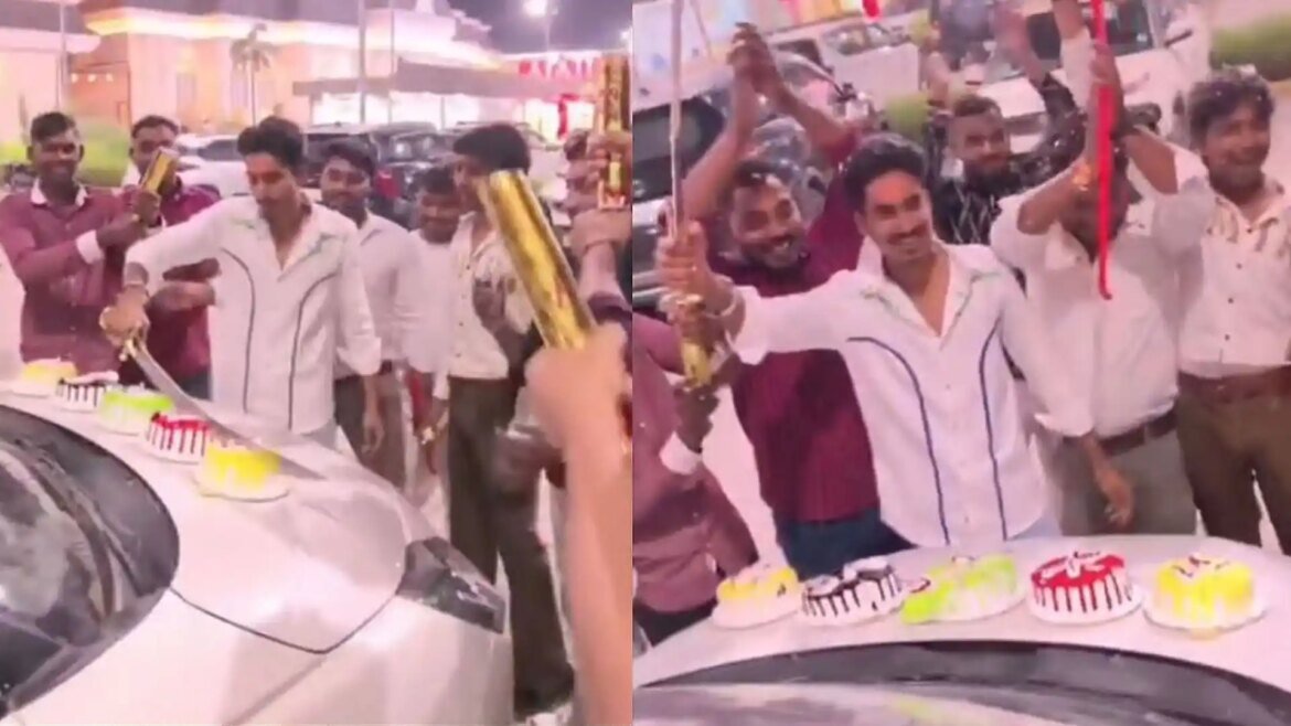 హైవేపై బర్త్ డే వేడుకలు.. 8 మంది అరెస్ట్
